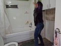 Nerdy Faery Standing Jeans Piss One Handed POV Blooper