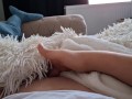 Unnoticed by everyone, she jerked off and then licked my pussy, lesbians, homemade, LGBT