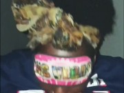 THICK PRETTY DICK GETS STIFF WHEN IN BETWEEN HUGE SOFT TITS AS WET MOUTH BBW SUCKS IT!!