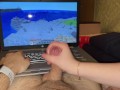 Playing Minecraft with Stepsister (Long handjob and post orgasm torture)
