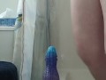 Chubby huge tit transboy rides monster cock has massive clit