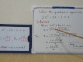 Quadratic equation 2xx-3x-6=0.[JapanMath](lesbian)