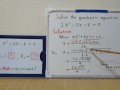 Quadratic equation 2xx-3x-6=0.[JapanMath](lesbian)