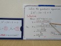 Quadratic equation 2xx-3x-6=0.[JapanMath](lesbian)