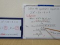 Quadratic equation 2xx-3x-6=0.[JapanMath](lesbian)