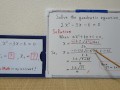 Quadratic equation 2xx-3x-6=0.[JapanMath](lesbian)