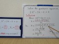 Quadratic equation 2xx-3x-6=0.[JapanMath](lesbian)