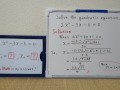 Quadratic equation 2xx-3x-6=0.[JapanMath](lesbian)