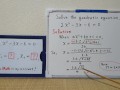 Quadratic equation 2xx-3x-6=0.[JapanMath](lesbian)