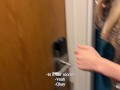 My hot MILF stepmother caught me  in the shower in a shared hotel room