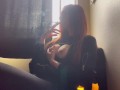 Italian Big Tits Milf Artemisia Love Hot Solo Smoke Session juicy tits big nipples LinkInBio4OF