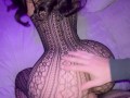Latina teen ass looks amazing on fishnets