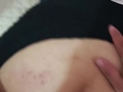 Sexo fuerte por mis tres hoyos corrida facial