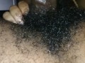 LIGHT SKIN EBONY SLOWLY SWALLOWS AND SUCKS DADDY FAT DICK BEFORE SHE GETS FUCKED!!!!!