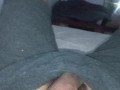 Dad caught me jerking off my big hairy cock, I cum in my boxers and moan loud - POV