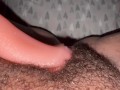 New Licking Toy Playing With My Hairy Fat Pussy Big Clitoris