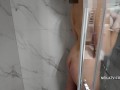 Losing control during shower time extreme orgasm experience