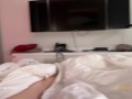Cum in Stepsister's Pussy when she Сame to Share Bed - Caught Jerking Off, Deepthroat and Creampie