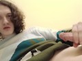 Trans-girl Stesha masturbates her clitoris and ass