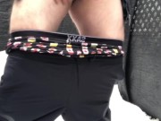 Backyard Pissing in the snow & then cumming into my hand to eat