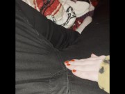 Goth MILF sucks and fucks