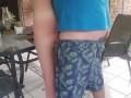 Fucking my neighbors hot wife outdoor on the patio