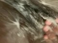 Soapy pussy after my just creampied me