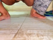 Hot Stepmom Pee In Toilet After sex!