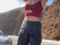 Completely NAKED on PCH in Malibu // Changing My Outfit in Public