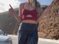 Completely NAKED on PCH in Malibu // Changing My Outfit in Public