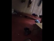 He can't stop moaning while massaging the biggest dick in ug