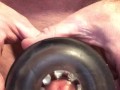 Creampied Fleshlight toy during a quickie masturbation session