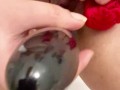 Solo Female Masturbation - Panty Pee Play, Wet Pussy Fingering, Kinky Amateur