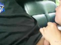 UBER DRIVER COULDN’t RESIST ASKING FOR A BLOWJOB. RISKY PUBLIC OUTDOOR BLOWJOB CUM IN MOUTH