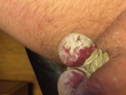 Tapping my balls with Drumsticks