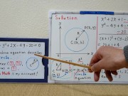 Equation describes a Circle.[JapanMath](Big Natural Tits)