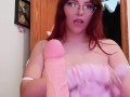 HOT DILDO BLOWJOB by a HOT LATINA