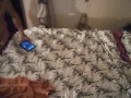 Stepdad seduces stepdaughter after he finds her smoking in bed in her bra and panties and fucks her