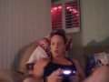 Wife gets horny when playing video games and I get to fuck every night after she plays video games