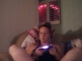 Wife gets horny when playing video games and I get to fuck every night after she plays video games