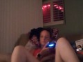 Girlfriend loves lifting up her skirt to show our fans her panties