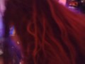 Caught long brunette hair gets on her hands and knees and shakes her ass, after drinking and smoking