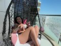 Enjoying  a coffee and cigarette topless on my balcony (full vid on UVIU)