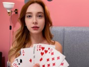 Card trick: guess all the cards and fuck your stepsister!