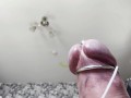 Amazing Close up sounding cumshot.