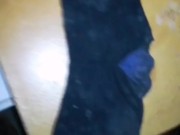 21 YEAR OLD COCK CUMS ON SOCK AT NIGHT