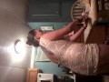 Smoking cooking rolling blow job tease with dildo