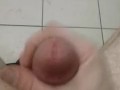 Fucking Blue Balls Would Not Go Soft, Public Bathroom stall Edged Cock Ejaculating Cum