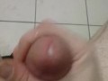 Fucking Blue Balls Would Not Go Soft, Public Bathroom stall Edged Cock Ejaculating Cum