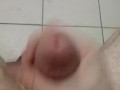 Fucking Blue Balls Would Not Go Soft, Public Bathroom stall Edged Cock Ejaculating Cum